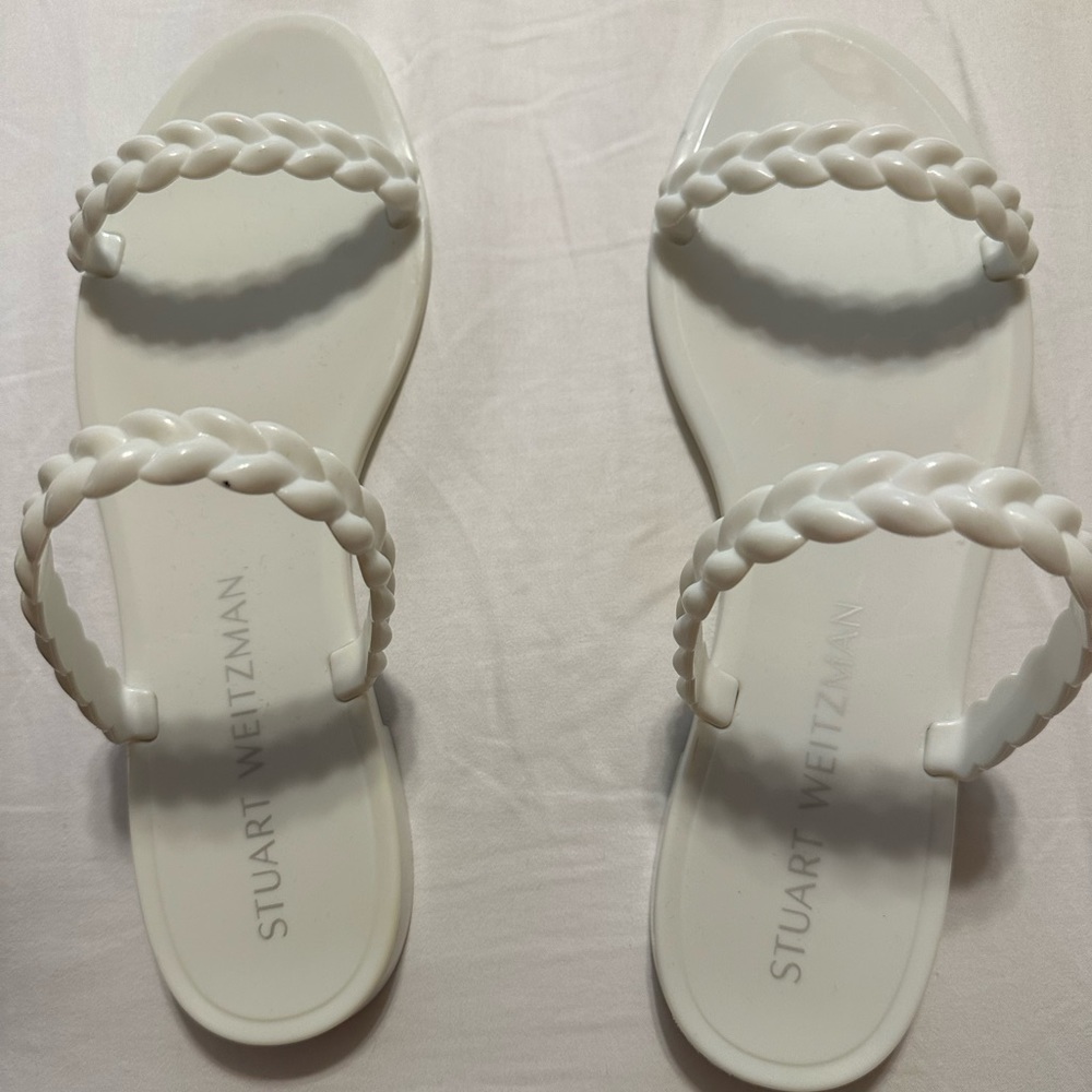 Stuart Weitzman Sawyer Braid Jelly Sandals